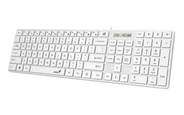 Tastatură Genius SlimStar 126 cu fir, USB, multimedia
