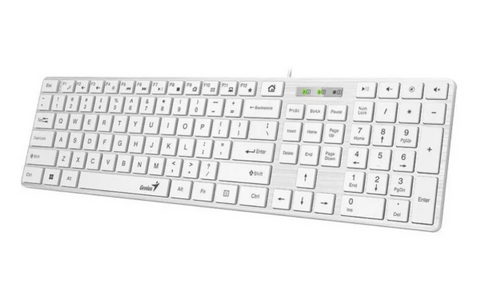 Tastatură Genius SlimStar 126 cu fir, USB, multimedia