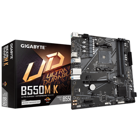 Placă de baza Gigabyte B550M K AM4, 4x DDR4, 1x DisplayPort, 1x HDMI