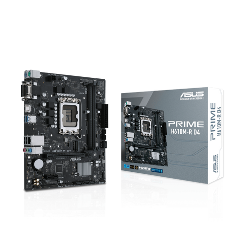 Placă de baza Asus PRIME H610M-R D4 LGA 1700 Intel® H610 (LGA 1700) mic-ATX motherboard with DDR4,