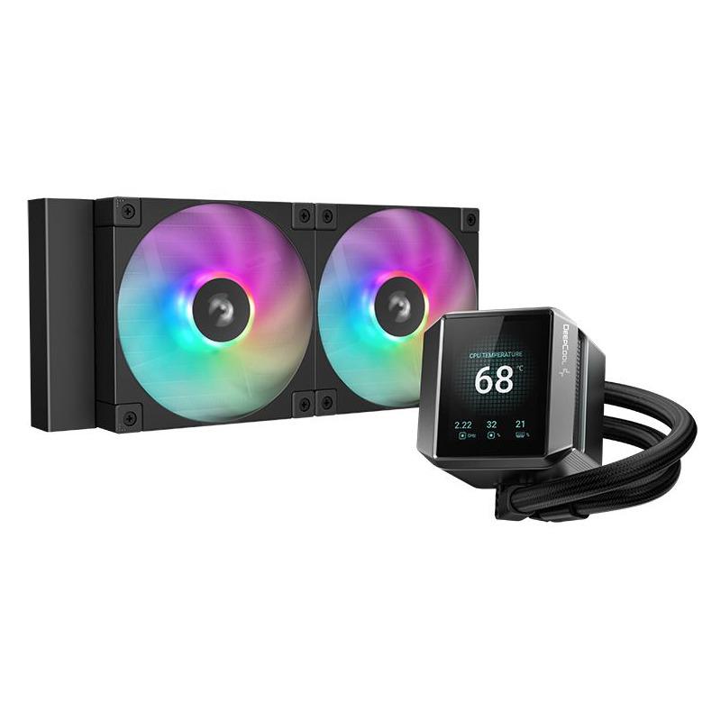 Cooler Procesor DEEPCOOL MYSTIQUE 240 ARGB NEGRU, marime radiator 282mm