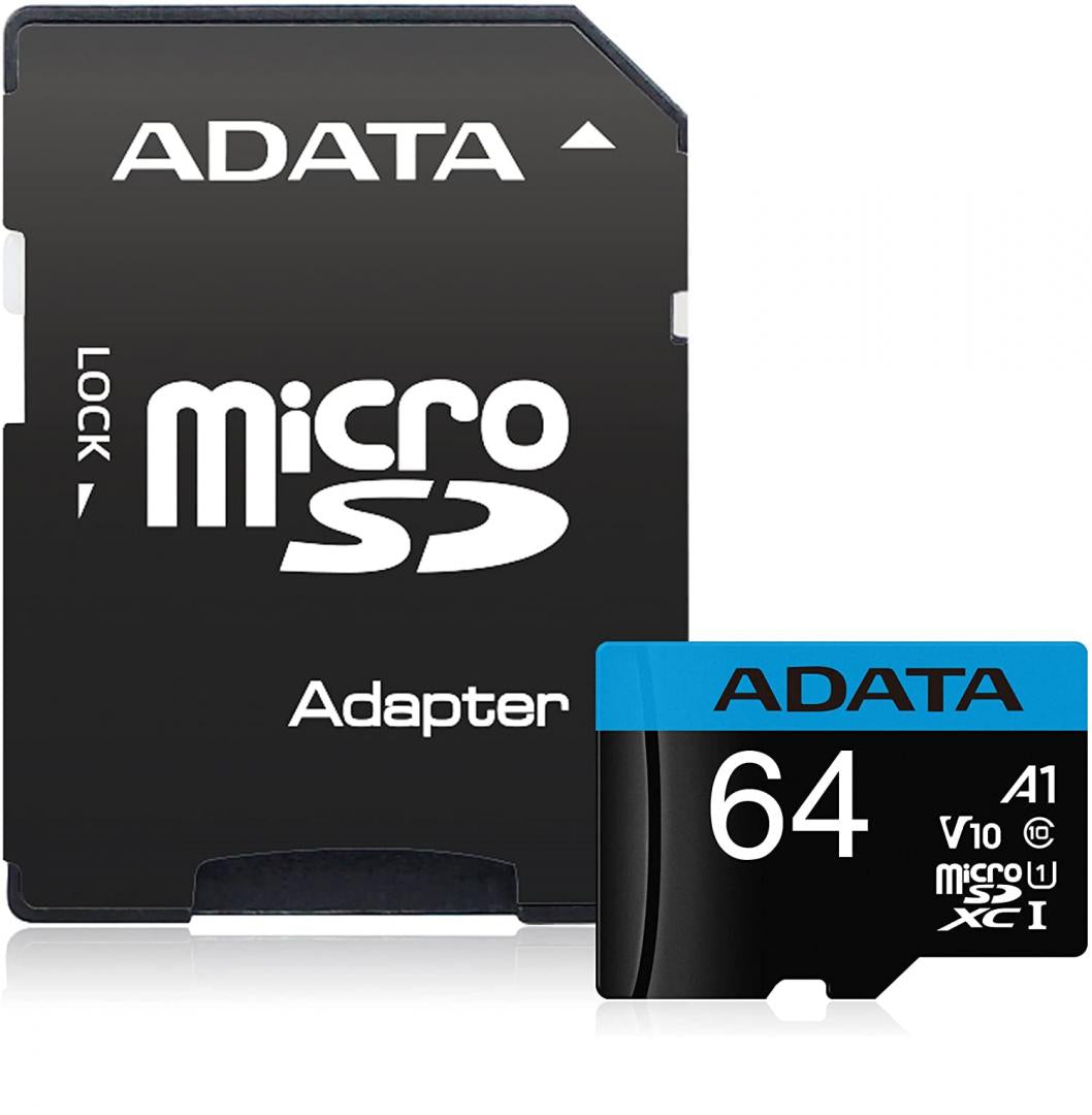 Micro Secure Digital Card ADATA 64Gb, AUSDX64GUICL10A1-RA1