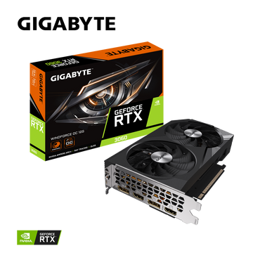 Placă video Gigabyte GeForce RTX 3060 WINDFORCE OC 12G V2