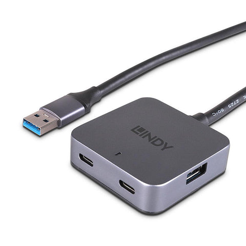 Hub Lindy 4 Porturi, interfata USB 3.2 / 3.1 Gen 1 / USB 3.0
