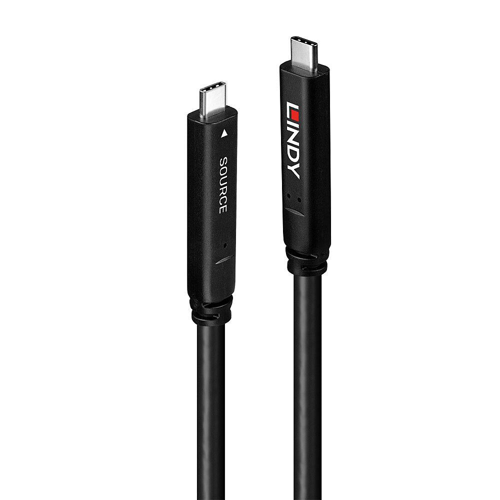 Cablu Lindy 10 m USB 3.2 Gen 1 & DP 1.4 Type C