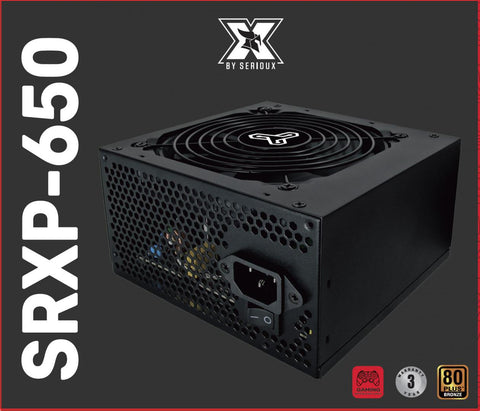 Sursă Serioux Energy 650W, 80+ BRONZE, Ventilator 12cm, ATX