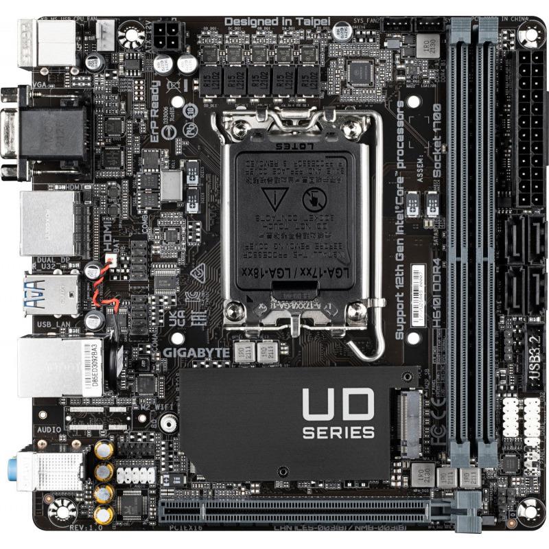 Placă de baza Gigabyte H610I DDR4 LGA 1700 Intel® H610 Motherboard with 4+1+1 Hybrid Phases Digital