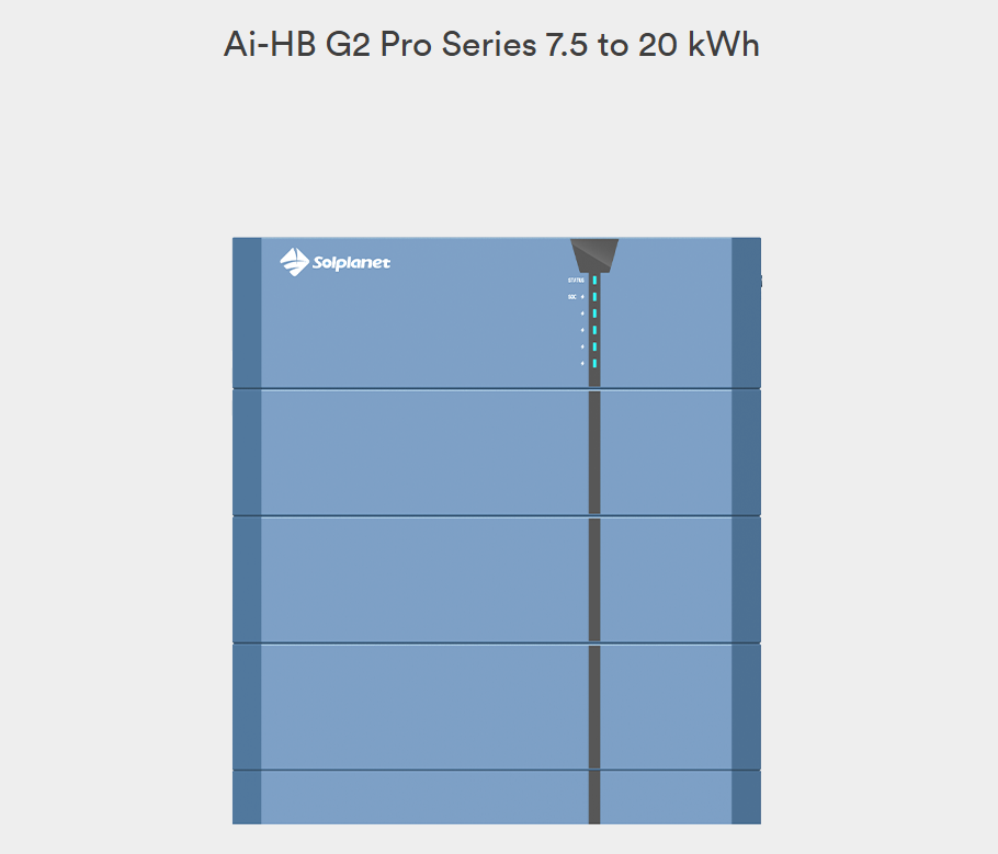 Solplanet High Voltage Battery Module 2.56kWh, Ai-HB G2 PRO (HBM00510025-00-02-60-4P)