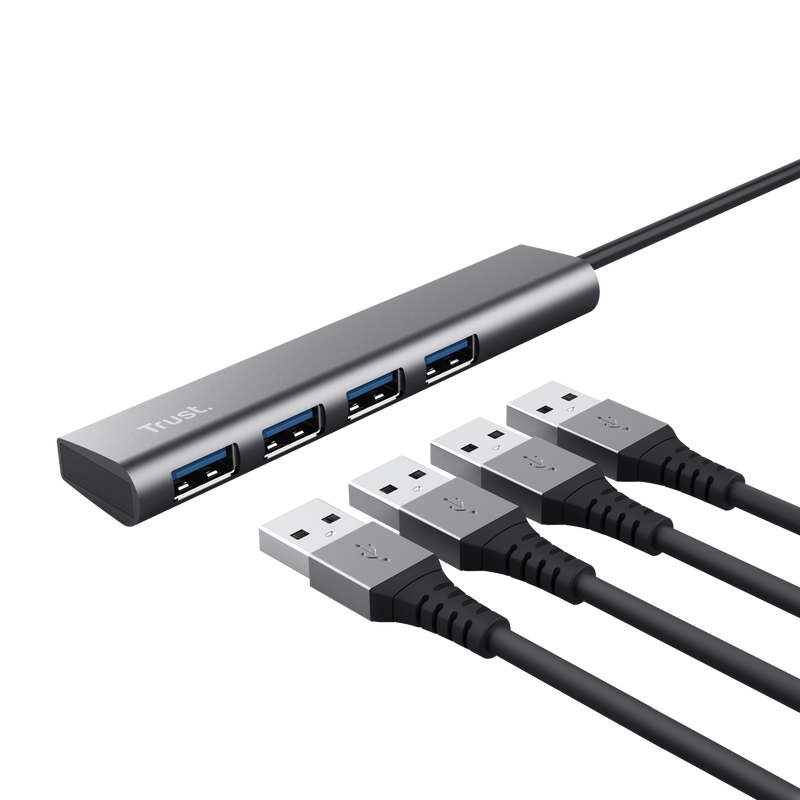 HUB USB Trust Halyx, USB-A la 4 x USB-A 3.2 Gen 1