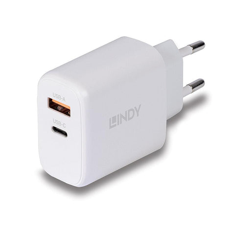 Încărcător Lindy USB A & C, 65W, putere intrare 100-240VAC
