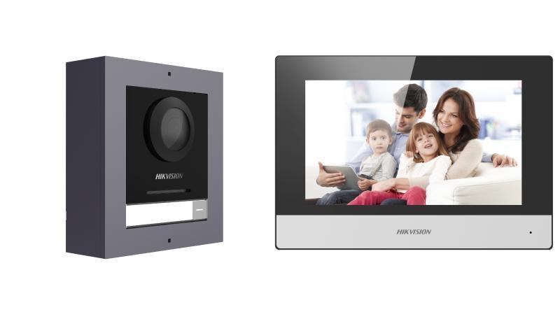 Kit videointercom IP Hikvision DS-KIS602(B)