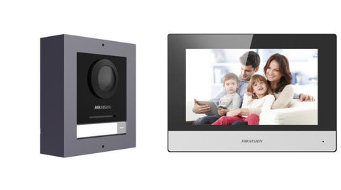 Kit videointercom IP Hikvision DS-KIS602(B)