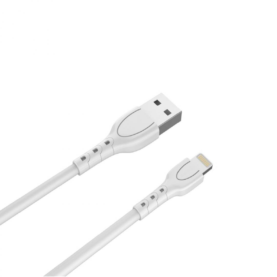 Cablu Wind Lemontti USB-A la tip Lightning, lungime 1.2m, Alb