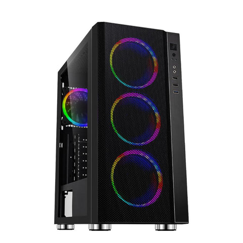 Carcasă Spacer Rainbow, ATX, MidTower, Gaming, fara sursa