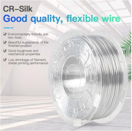 CREALITY PLA 3D Printer Filament, silk white