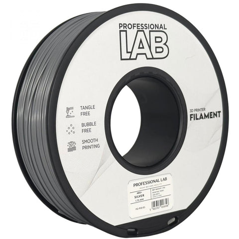 Filament 3D Proffesional Lab, Diamentru 1.75mm Professional lab (ABS+ SILVER | PROF. LAB)
