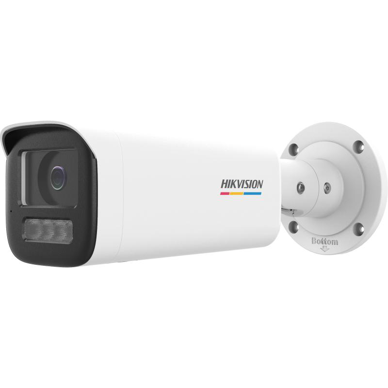 Cameră de supraveghere IP Bullet 4MP ColorVu Hikvision DS-2CD1B47G2H- LIUF(4MM), lentila fixa 4mm