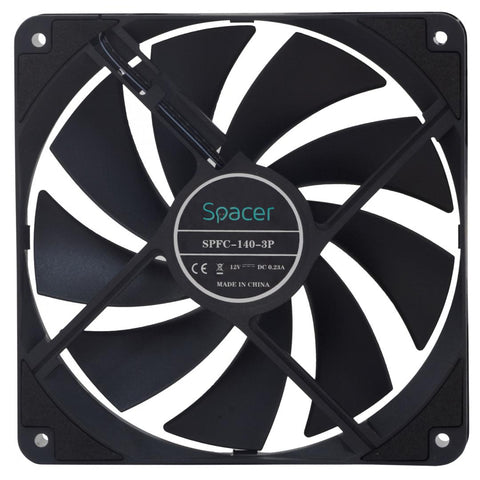 Ventilator Spacer 140mm, 1400RPM, conector 3 pin, tip rulment hidraulic