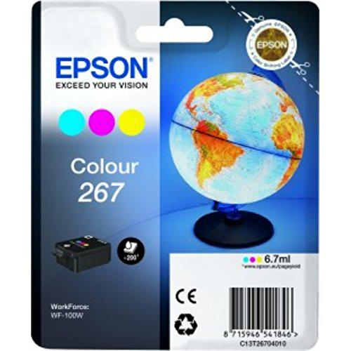 Cartuș cerneala Epson 267 color, singlepack,pentru WorkForce WF-100W.