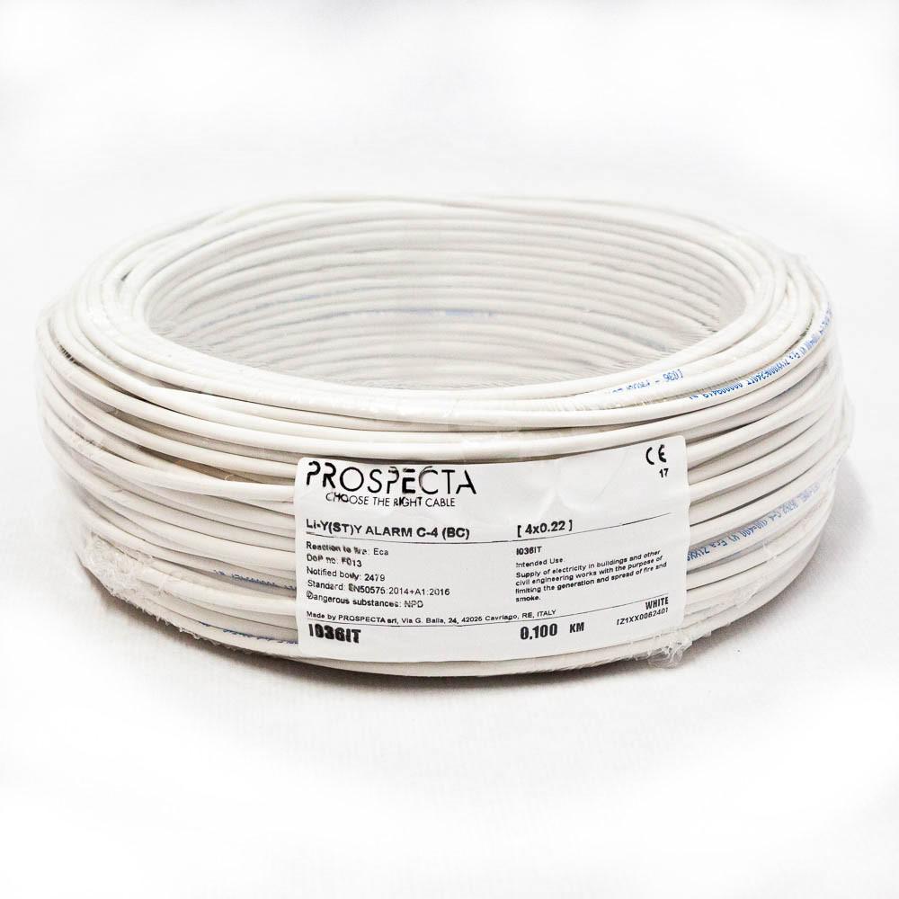 Cablu Prospecta alarma 4 x 0.22 premium, cupru 100%