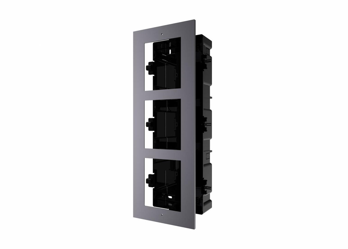 Panou frontal pentru 3 module videointerfon modular Hikvision DS-KD-ACF3