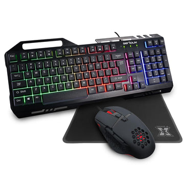 Kit Gaming Serioux Tobis 3 in 1, Tastatura de gaming, 104 taste
