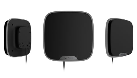 Sirenă de exterior cu fir cu panou frontal personalizabil, Ajax Superior StreetSiren DoubleDeck Fibra