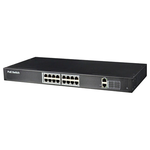 Switch PoE administrat L2 16 + 2 porturi Dahua PFS4018-16P-250