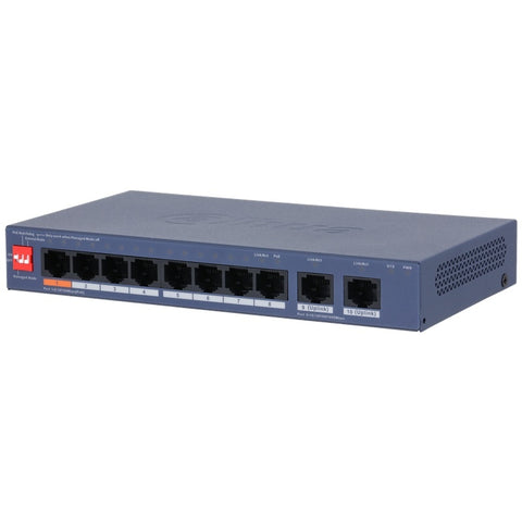Switch PoE Cloud Management 8 + 2 porturi Dahua CS4010-8ET2GT-60