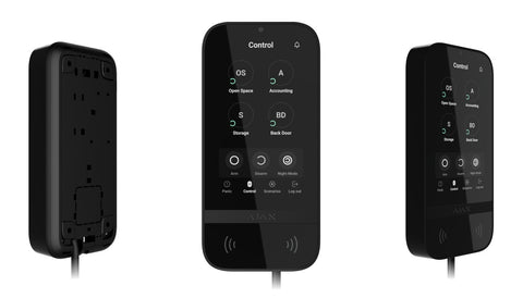 Tastatură cu fir cu ecran tactil și acces fără contact, Ajax Superior KeyPad TouchScreen Fibra