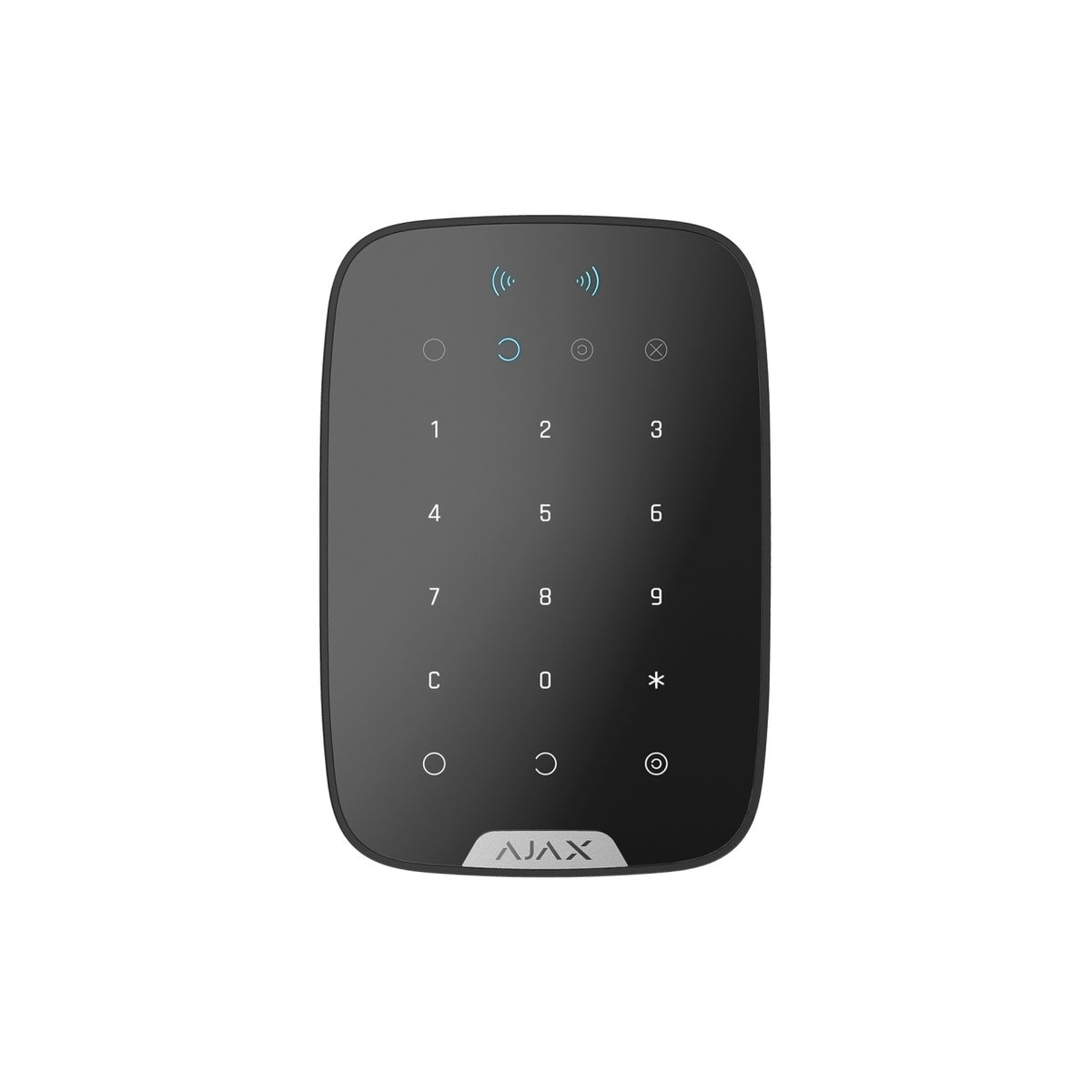 Tastatura Wireless cu cititor de carduri, AJAX Keypad Plus, negru