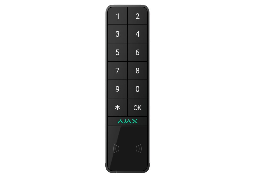 Tastatură wireless de exterior cu cititor Pass/Tag și Bluetooth, Ajax KeyPad Outdoor Jeweller